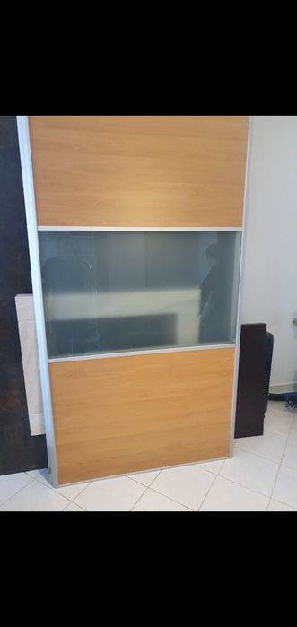 3 Portas em madeira com vidro fosco PARA DESPACHAR Altu 2,45x1,25 larg