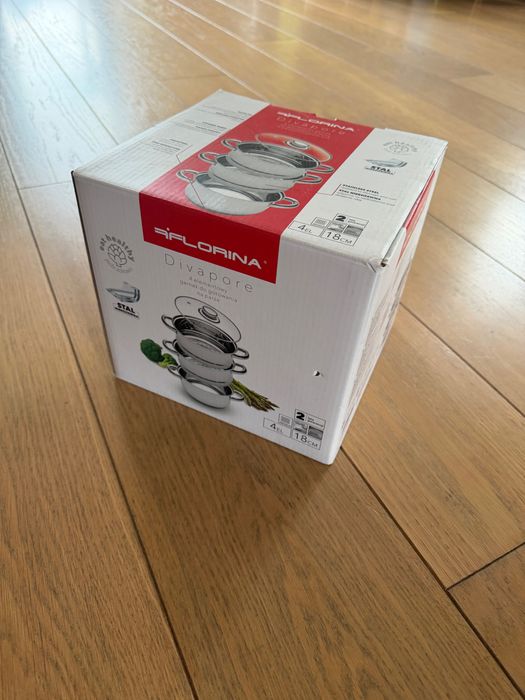 Garnek Florina Divapore do Gotowania na Parze 4el. 18cm 2.5L Indukcja