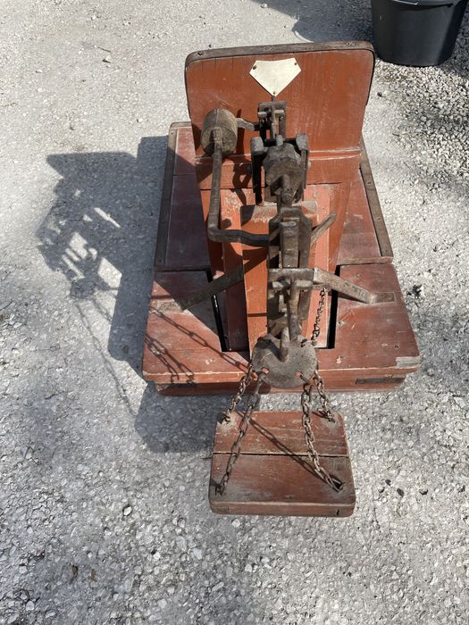 Waga zbożowa z obciążnikami