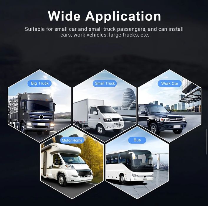 Kit 4 Câmaras e Monitor 10" WiFi Carplay Android Auto GPS 2/32GB