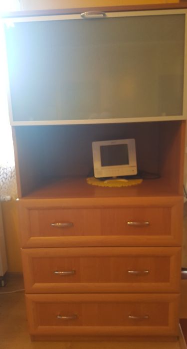 Nowoczesne meble barek półki szuflady szafa klasyczna