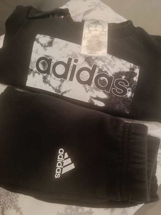Komplet dres 3-6 68 Adidas spodnie bluza