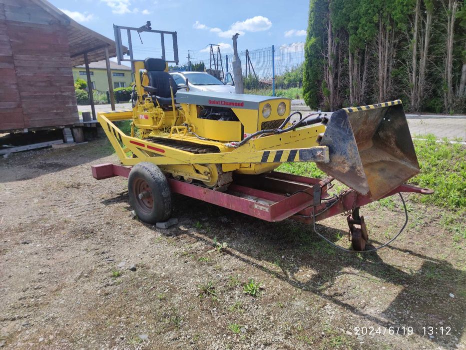 Traktor gąsienicowy, łyżka demontowalna, mały,mocny,super stan,