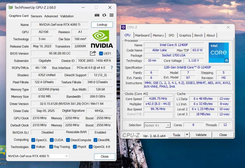 Ігровий ПК RTX 4060Ti | Intel i5 12400 | 32GB/1TB NVME | Комп'ютер