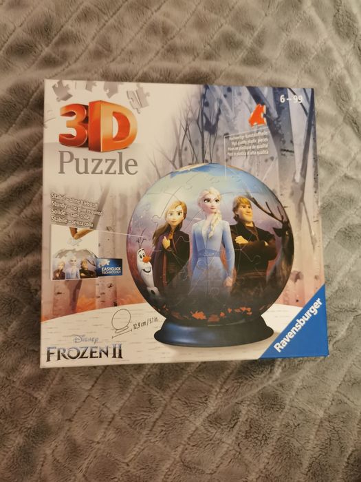 Puzzle nowe kraina lodu 3d frozen układanka kula RAVENSBURGER