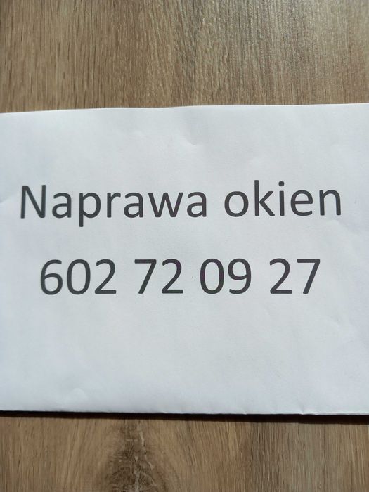 serwis okien, drzwi, rolet. Telefon 602720927
