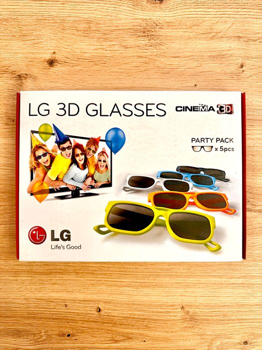 Okulary LG Cinema 3D Party Pack (5 sztuk) | NOWE w foliach, Oryginał