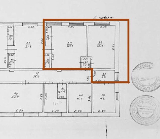 Продам приміщення/офіс 50 м². Пр. Володимирський 128/2