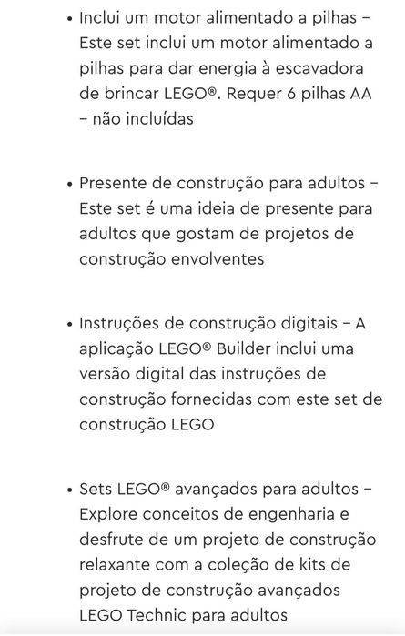 Lego- Escavadora Volvo EC500 hybrid