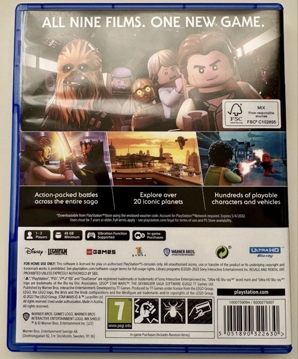 Jogo Lego Star Wars The Skywalker Saga PS5