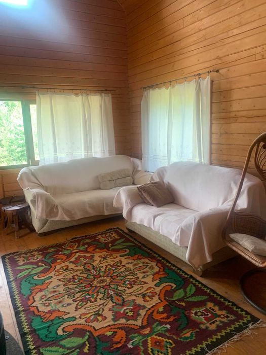 Дерев’яний будинок з панорамним видом на гори | автономне живлення