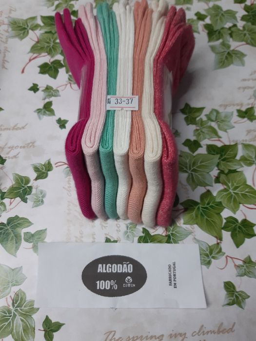 13 + 13 pares de meias em algodão bom