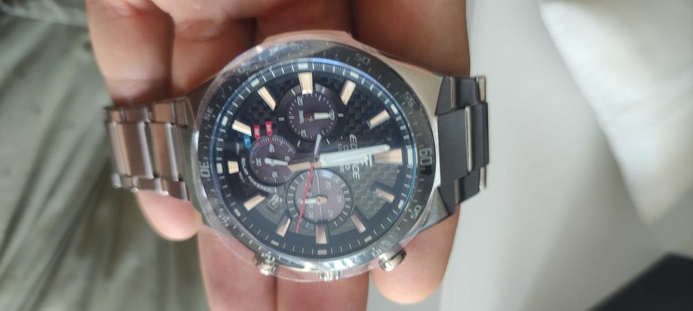 Piękny Nowy Casio EFS-S520CDB-1AUEF - szafir