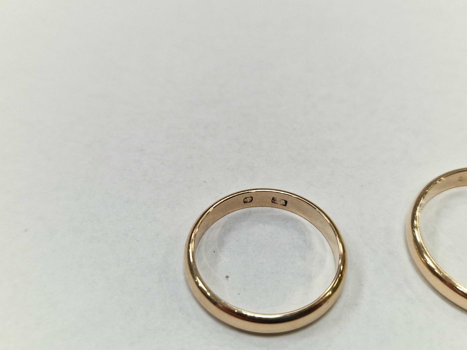 WARMET! Złote obrączki/ komplet/ 583/ 5.57 gram/ R14 / R21