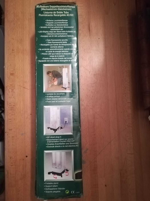 LANTERNA acende em caso de CORTE de  energia.