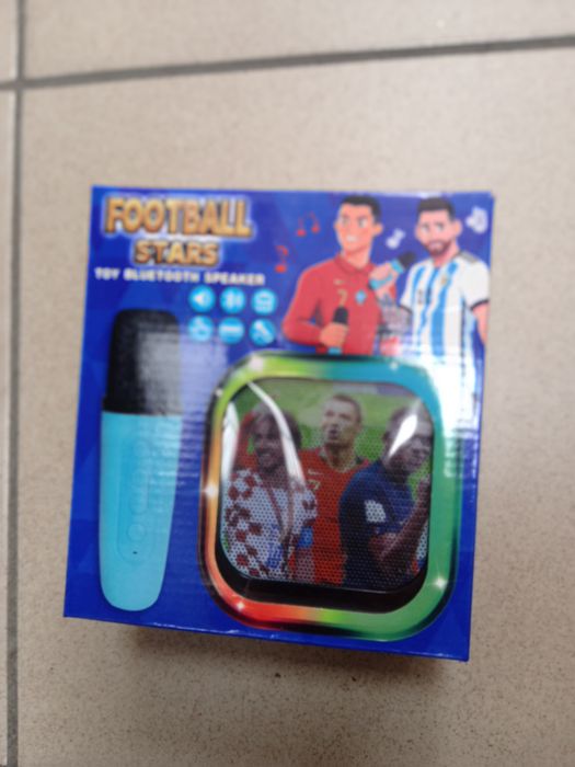 Głośnik Bluetooth Football Stars LED Karaoke RGB USB TF