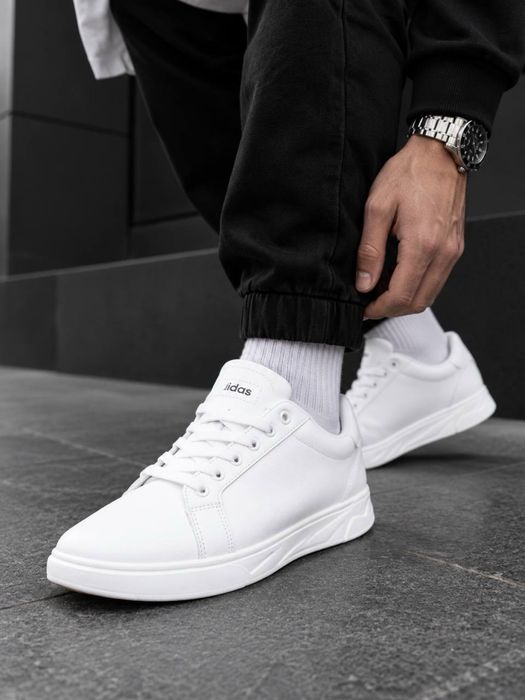 Кроссовки Adidas мужские класические красовки адидас Адидас кроссовки чисто белые Мягкие кросивки адидас