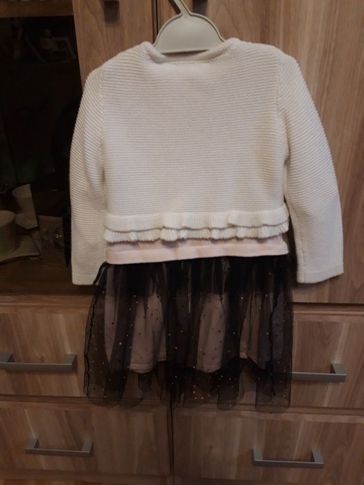 Sukienka i sweterek zestaw coccodrillo 86/92cm