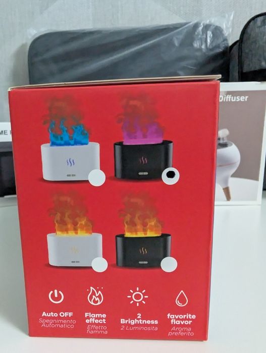 Аромадифузор / зволожувач повітря Flame Humidifier (ефект полум’я)