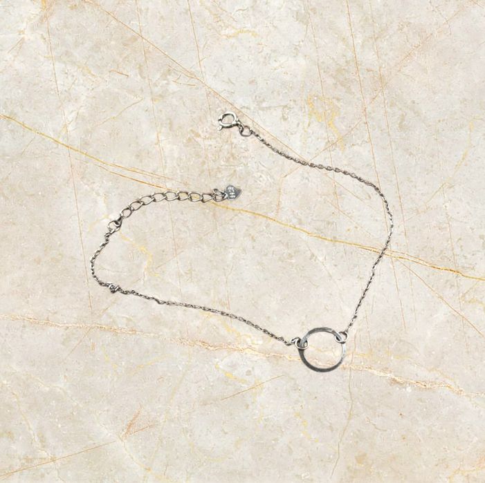 Bransoletka kółko ze srebra, bez marki, U