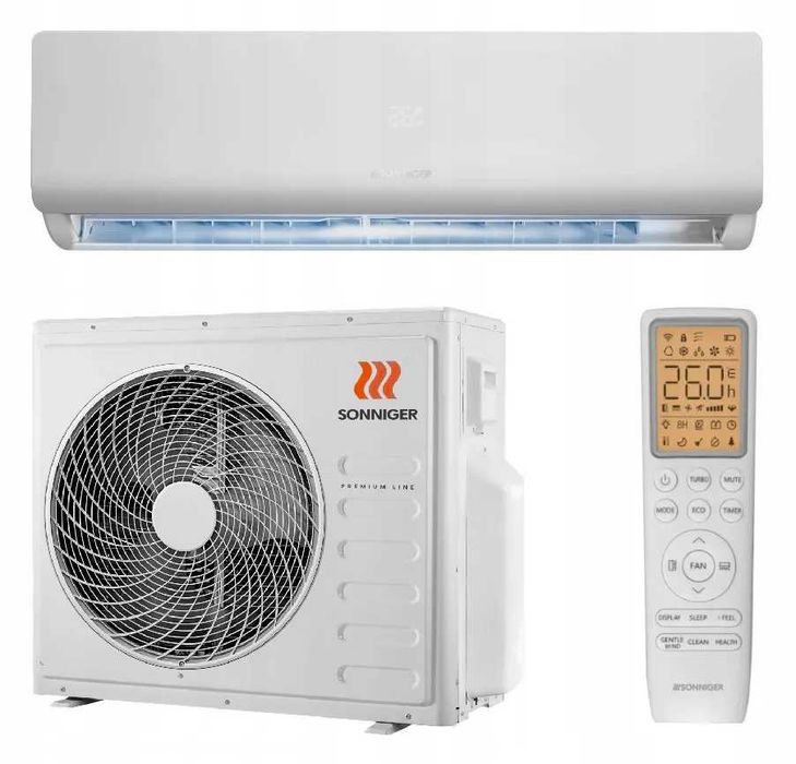 Klimatyzacja Split z modułem WiFi SONNIGER SX 3,4 kW z MONTAŻEM!