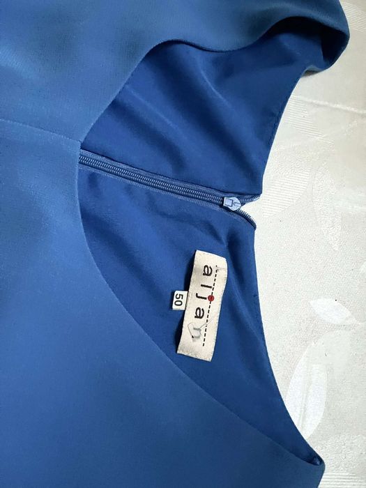 Sukienka długa Aljan 48/50 niebieska wesele komunia luksusowa