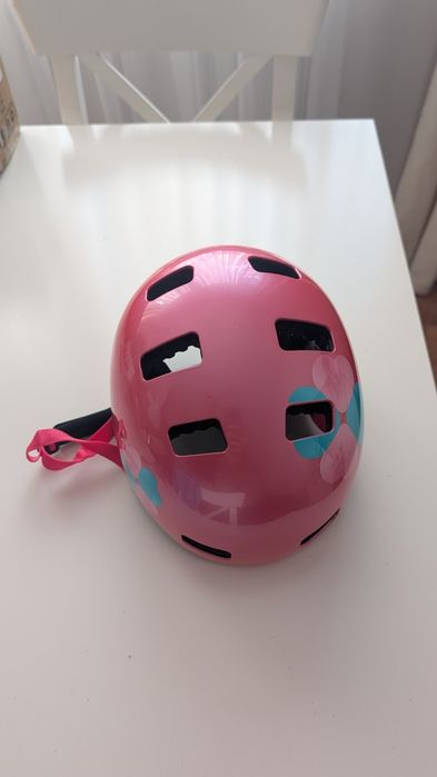 UVEX Kask Kid 3 różowy rowerowy dziecięcy kwiatki 55-58 cm