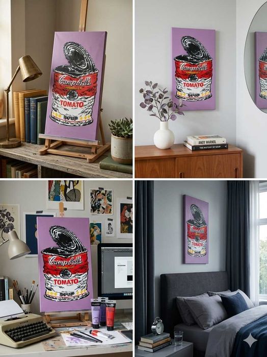Pintura Pop Art "Campbell's Soup"