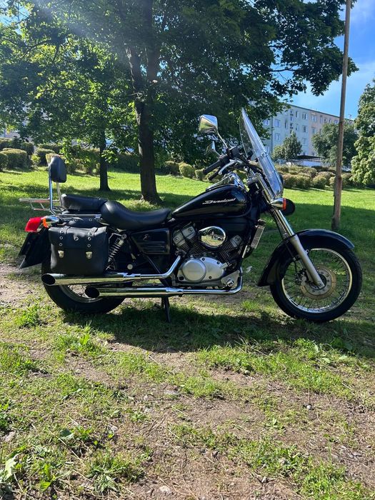 Honda Shadow Piękna Honda Shadow 125 Japonia podwójny wydech SilverTail OC Przegląd