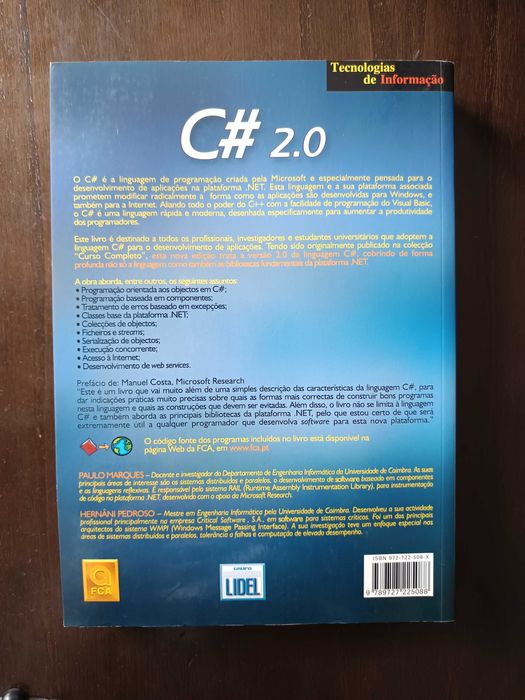 Livro linguagem de programação C#2.0