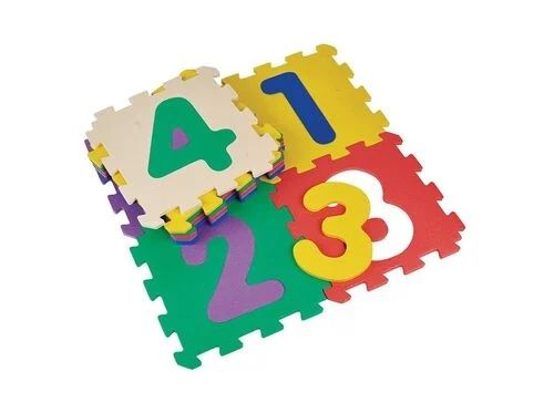 Tapete puzzle de números em espuma - 40 peças