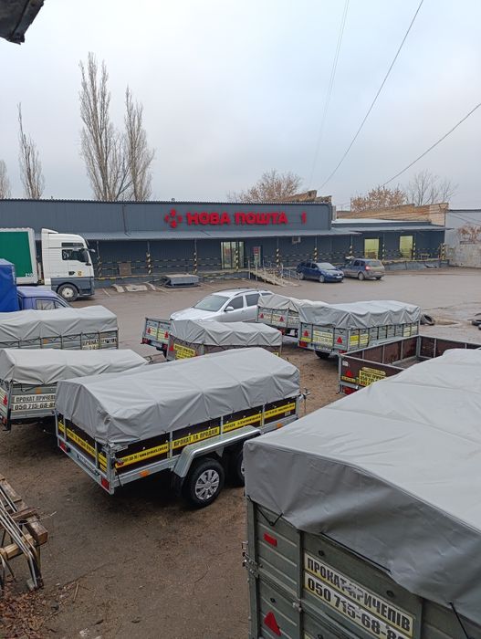 Прокат причепів одноосних, двоосних та лафетів