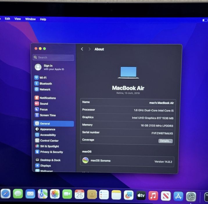 Apple macbook air i5 2020 16gb ram