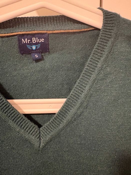 Camisola em bico - Verde - Mr. Blue - Homem - S - Nova