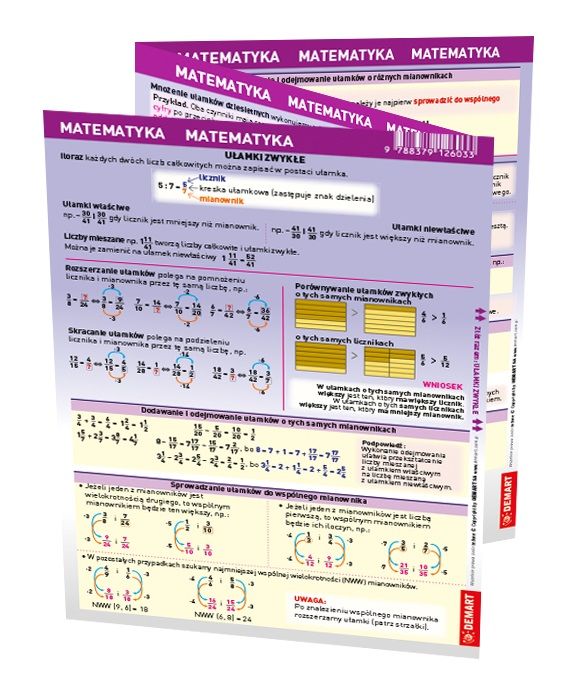 Matematyka. Maxi Ściąga Demart Nowa Nieużywana
