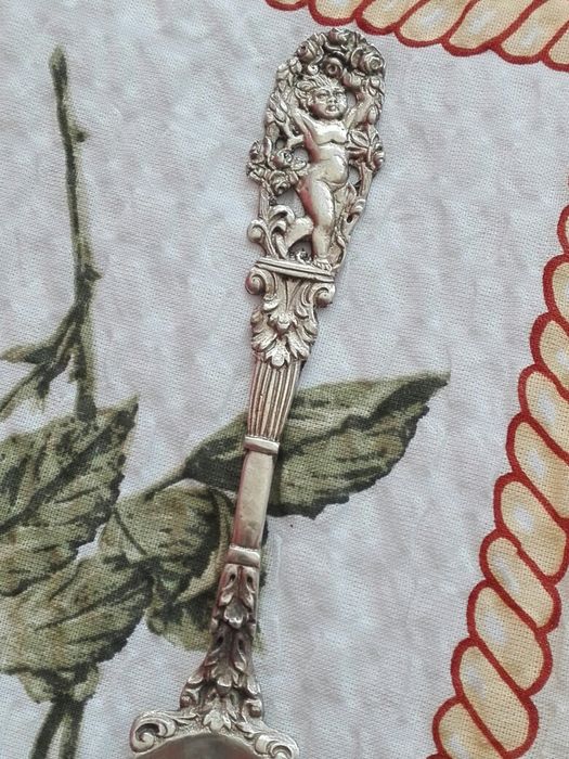 Piękna łyżka Ażurowa SREBRO pr. 800