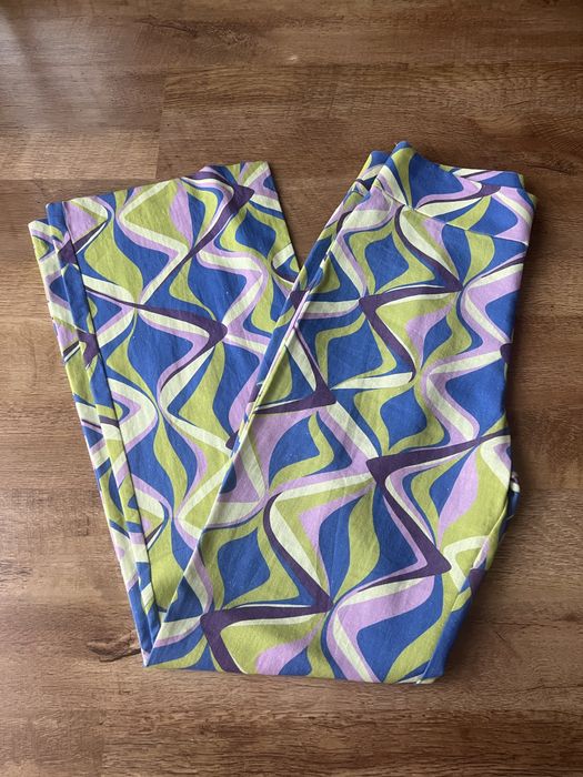 Spodnie lniane dzwony Zara 38