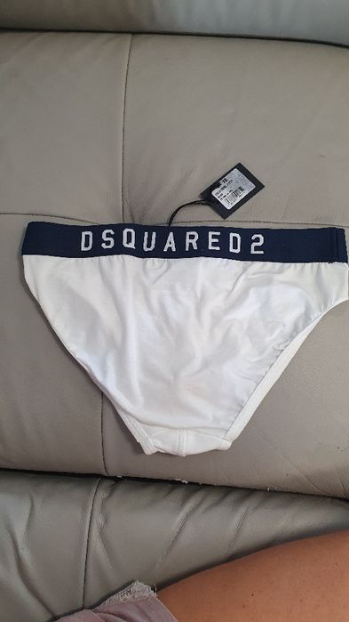 Dsquared2 slipy meskie bawełniane z logo Icon nowe xs