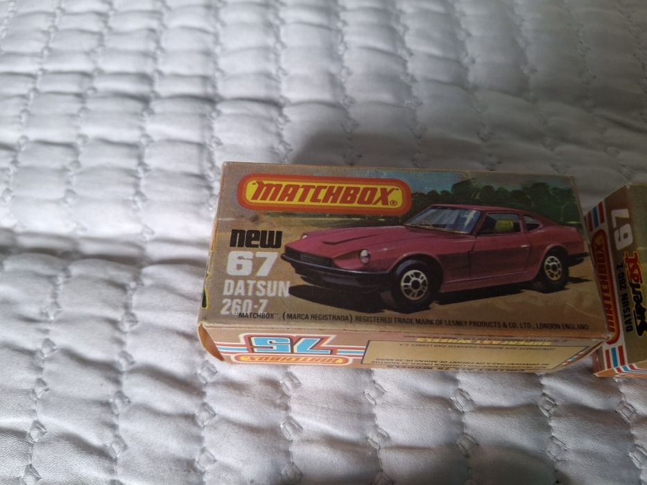 Matchbox 67 novos com caixas datsun 260 z.