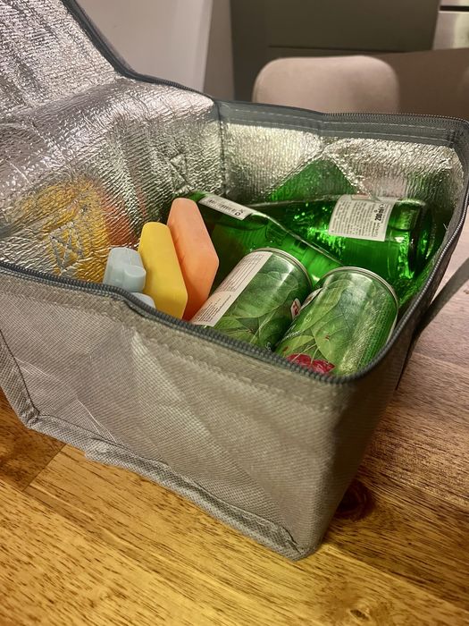 Torba Termoizolacyjna na Śniadanie do Pracy Szkoły Szara