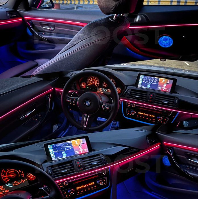 RGB 6в1 Контурная Ambient подсветка салона авто (Премиум качество)