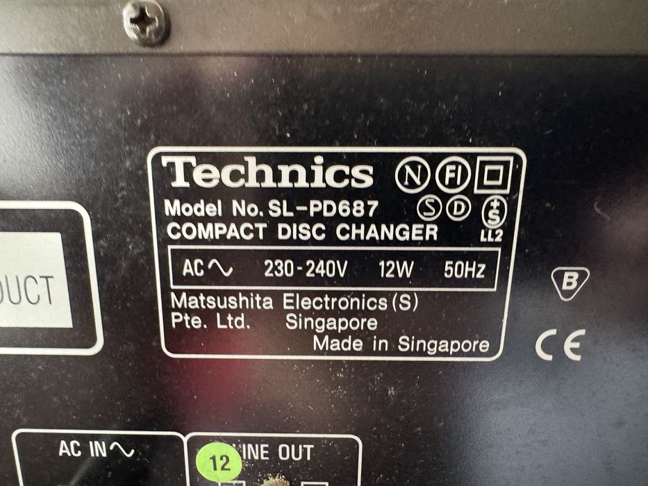 Zmieniarka cd Technics Sl-PD687