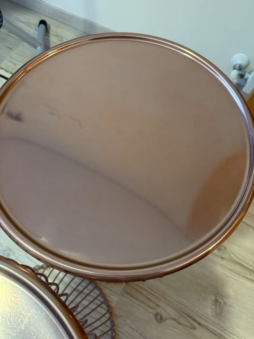 Mesa de cabeceira em fio de metal, Janik, bronze | LaRedoute