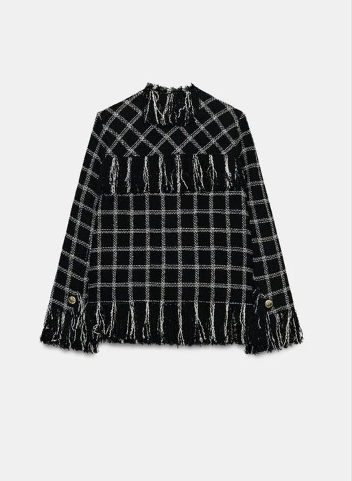 Твідовий піджак блейзер Zara  в стилі Chanel