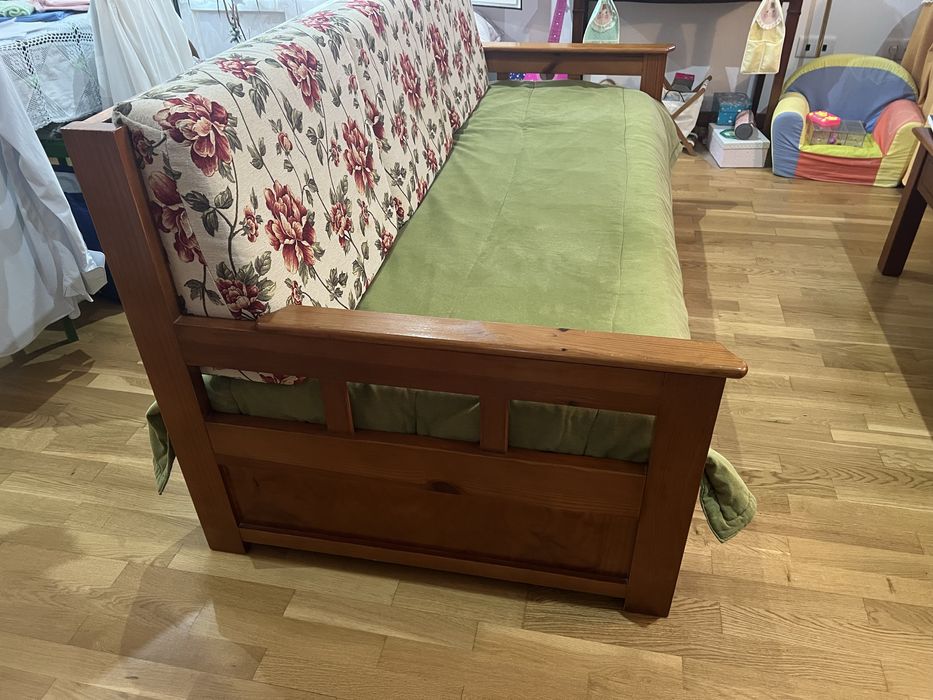 Sofá cama com 2 colchões