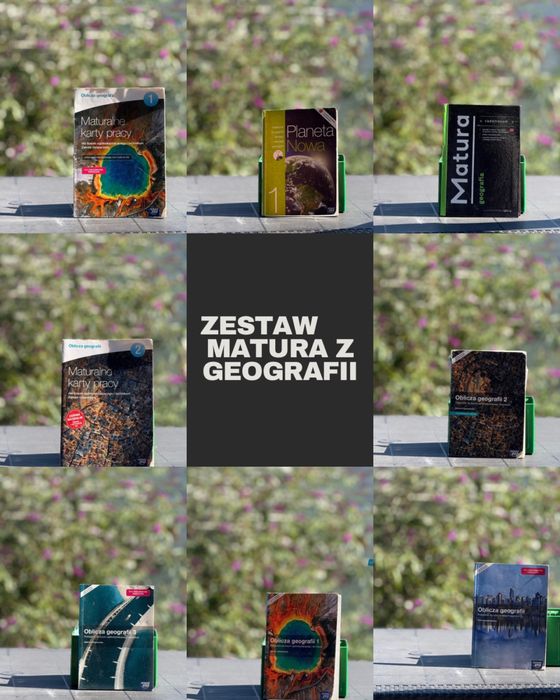Zestaw podrecznikow i ćwiczeń z geografii matura