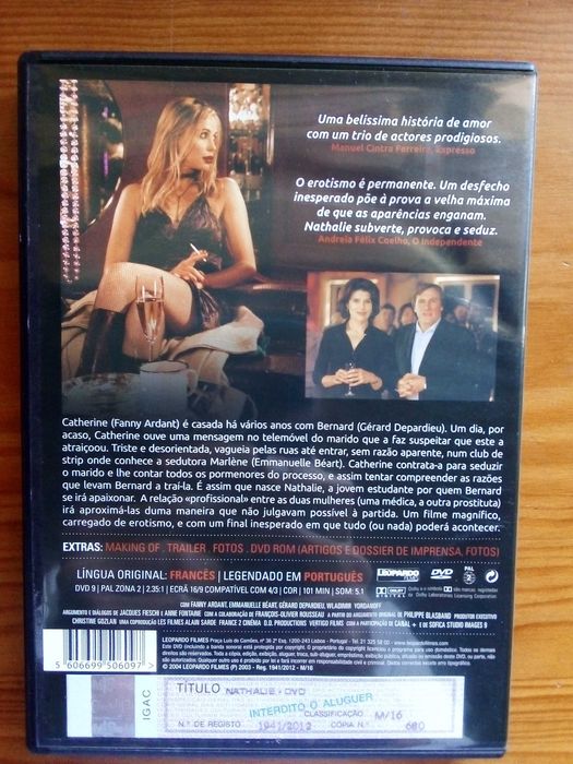 Nathalie - Anne Fontaine, Fanny Ardant, G. Depardieu, Emmanuelle Béart