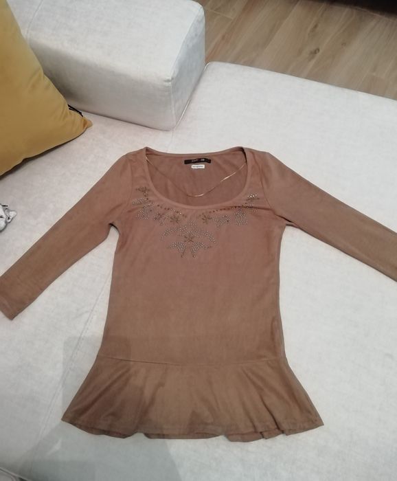 Camisola S - Bershka - pele de pêssego