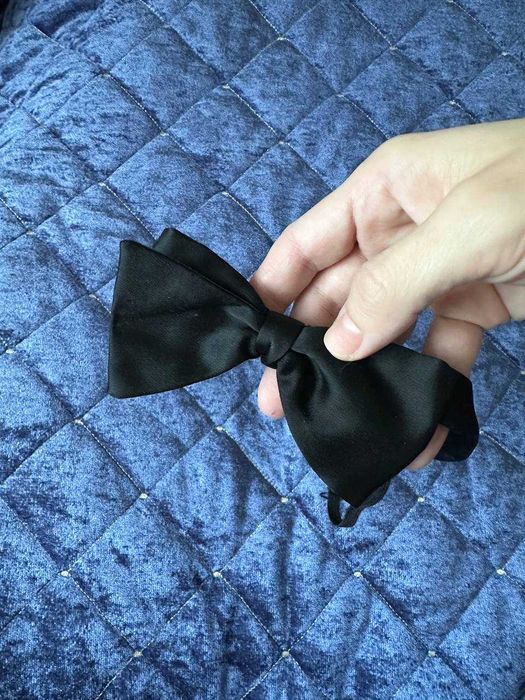 Чорний чоловічий метелик на шию бабочка