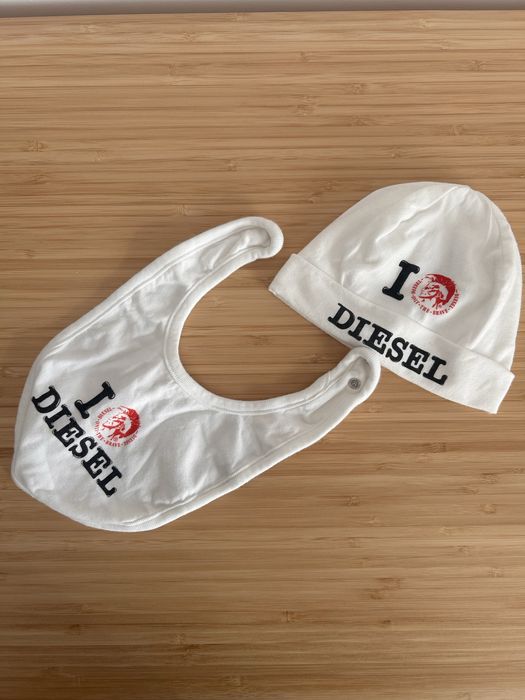 Czapeczka + zawijka/chustka Diesel - one size (niemowlak)